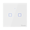 Miniatyrbillede 1 af 4: Smart Switch WiFi + RF 433 Sonoff T1 EU TX (2-channel)