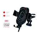 Pikkukuva 7 / 7: Swissten GW1-AV5 Air Vent Car Holder With 15W  Wireless Charging + Micro USB Cable 1m