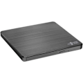 Miniatyrbilde 1 av 4: H.L Data Storage | Ultra Slim Portable DVD-Writer | GP60NB60 | Interface USB 2.0 | DVD±R/RW | CD read speed 24 x | CD write speed 24 x | Black | Deskt