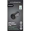 Miniatyrbillede 3 af 3: Vivanco car charger USB 2x2.4A (38858)