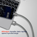 Miniatyrbillede 5 af 5: Swissten Textile Quick Charge Universal Micro USB Data and Charging Cable 0.2m