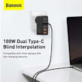 Miniatyrbillede 7 af 11: Baseus GaN2 Pro Quick Travel Charger 2x USB / 2x USB-C / 100W