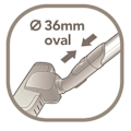 Pikkukuva 4 / 7: AEG 9001677872 Floor Tool AEG / Elektrolux aze112/ ze112 / Precision FlexPro™ / Oval 36 mm