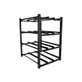 Miniatyrbillede 1 af 3: Lanberg battery rack for UPS 830x650 3 rows 4 levels (12 shelves) black Lanberg (flat pack)