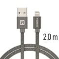 Miniatyrbillede 4 af 4: Swissten Textile Fast Charge 3A Lightning Data and Charging Cable 2m