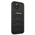 Pikkukuva 5 / 8: AMG AMHCP13SGSEBK Leather Debossed Lines Back Case For Apple iPhone 13 Mini Black