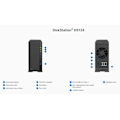 Miniatyrbild 3 av 3: Synology | Tower NAS | DS124 | up to 1 HDD/SSD | Realtek | RTD1619B | Processor frequency 1.7 GHz | 1 GB | DDR4