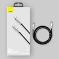 Miniatyrbillede 2 af 9: Baseus CATJK-C01 mobile phone cable Black 1 m USB C