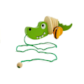 Pikkukuva 3 / 4: Wooden Crocodile on Wheels 18cm