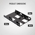 Miniatyrbillede 5 af 7: CORSAIR Dual SSD Mounting Bracket - hard drive bracket
