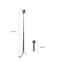Pikkukuva 7 / 7: Selfie stick Telesin for sport cameras (GP-MNP-090-D)