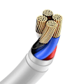 Miniatyrbilde 11 av 11: Baseus Lightning Simple Wisdom cable (2pcs/set) 2.4A 1.5m White (TZCALZJ-02)