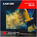 Pikkukuva 3 / 6: CANYON hub DS-12 13in1 4k USB-C Dark Grey