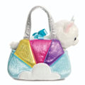 Miniatyrbillede 4 af 4: AURORA Fancy Pals Plush Princess Cat in a blue bag, 20 cm