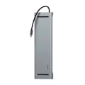 Miniatyrbilde 2 av 8: Baseus Enjoyment Series Multi-functional Type-C intelligent HD HUB（PD/HD4K*2/VGA/RJ45/SD/TF/USB*3/Audio*1/Stand)Dark gray