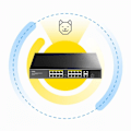 Pikkukuva 4 / 5: Cudy FS1018PS1 network switch Fast Ethernet (10/100) Power over Ethernet (PoE) Grey