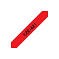 Miniatyrbilde 3 av 3: BROTHER P-Touch TZE-421 black on red 9mm