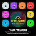 Miniatyrbild 3 av 4: CORSAIR iCUE QL140 RGB 140mm PWM Dual Fan Kit with Lighting Node CORE
