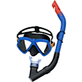 Miniatyrbilde 1 av 8: Diving Set Mask with Tube Blue 24070