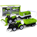 Miniatyrbillede 1 af 7: Farm Vehicle Set Tractor Harvester Tanker Semi-trailer