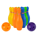 Miniatyrbillede 2 af 3: Colourful 10 Piece Bowling Set