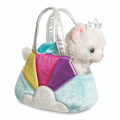 Miniatyrbillede 3 af 4: AURORA Fancy Pals Plush Princess Cat in a blue bag, 20 cm