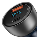 Miniatyrbilde 1 av 9: Baseus Particular Digital Dual Quick Charger Car Charger QC+PPS / 65W