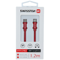 Miniatyrbillede 1 af 6: Swissten Textile USB-C To Lightning Data and Charging Cable Fast Charge / 3A / 1.2m