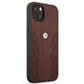 Pikkukuva 3 / 6: BMW BMHCP13MRSPPR Leather Back Case For Apple iPhone 13 Red
