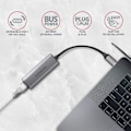 Miniatyrbild 2 av 3: ADE-25RC SUPERSPEED USB-C 2.5 GIGABIT ETHERNETCompact aluminum USB-C 3.2 Gen 1 2.5 Gigabit Ethernet 10/100/1000/2500 Mbit adapter with automatic insta