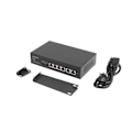 Pikkukuva 1 / 6: Lanberg Switch PoE+ Rack 10"/19"  RSFE-4P-2FE-60