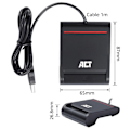 Miniatyrbillede 4 af 6: ACT USB 2.0 Smart Card ID reader