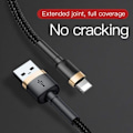 Miniatyrbillede 9 af 11: Baseus Cafule 1 m Black, Gold