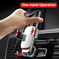 Miniatyrbillede 5 af 8: SUPORT AUTO Baseus Metal Age Gravity pt. SmartPhone, fixare in suport CD/DVD player auto, argintiu "SUYL-J0S" - 6953156291515