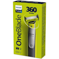 Pikkukuva 3 / 7: Philips | Face and Body Shaver | QP2834/20 OneBlade 360 | Operating time (max) 60 min | Wet & Dry | Lithium Ion | Black/Green
