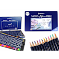 Miniatyrbillede 2 af 3: Set of 72 Watercolor Pencils Metal Container