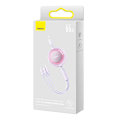 Miniatyrbillede 4 af 5: Baseus Bright Mirror 3, USB 3-in-1 cable for micro USB / USB-C / Lightning 66W / 2A 1.1m (Purple)