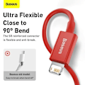 Pikkukuva 4 / 11: Baseus Lightning Superior Series cable, Fast Charging, Data 2.4A, 1m Red (CALYS-A09)