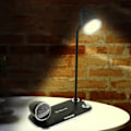Miniatyrbillede 4 af 6: Tellur Nostalgia Wireless Desk Charger, Bluetooth Speaker, Desk Lamp black