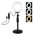 Miniatyrbilde 4 av 8: Ring LED lamp Puluz with adjustable base PU391