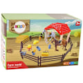Pikkukuva 6 / 6: Set Farm Stable Figures Combing Horse Accessories