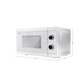 Pikkukuva 1 / 5: Sharp | Microwave Oven with Grill | YC-MG01E-C | Free standing | 800 W | Grill | White