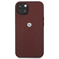 Pikkukuva 5 / 6: BMW BMHCP13MRSPPR Leather Back Case For Apple iPhone 13 Red