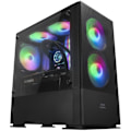 Miniatyrbillede 2 af 3: Mars Gaming MCZ PC Case ARGB Black