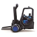 Miniatyrbild 2 av 3: BBURAGO 1:43 lorry mounted forklift, with 1 pallet, 1 basket, 18-31479
