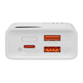 Miniatyrbilde 4 av 10: Baseus Power Bank Adaman2 with Digital display, C+U+U, PD 3.0, QC 3.0, 30W, 10000 mAh, with Type-C cable (0.3m), White (PPAD080002)