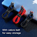 Miniatyrbillede 3 af 11: Baseus Cafule Cable USB-C PD 2.0 QC 3.0 60W 1m (Red)