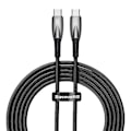 Miniatyrbild 1 av 5: USB-C cable for USB-C Baseus Glimmer Series, 100W, 2m (Black)