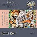 Miniatyrbillede 5 af 5: TREFL wooden puzzle Wild cats in the jungle 500+1 pcs