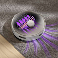 Miniatyrbillede 4 af 8: Philips HomeRun 3000 Series Aqua Wet and dry cleaning robot XU3000/02, charging station, HomeRun app, Beluga metal color